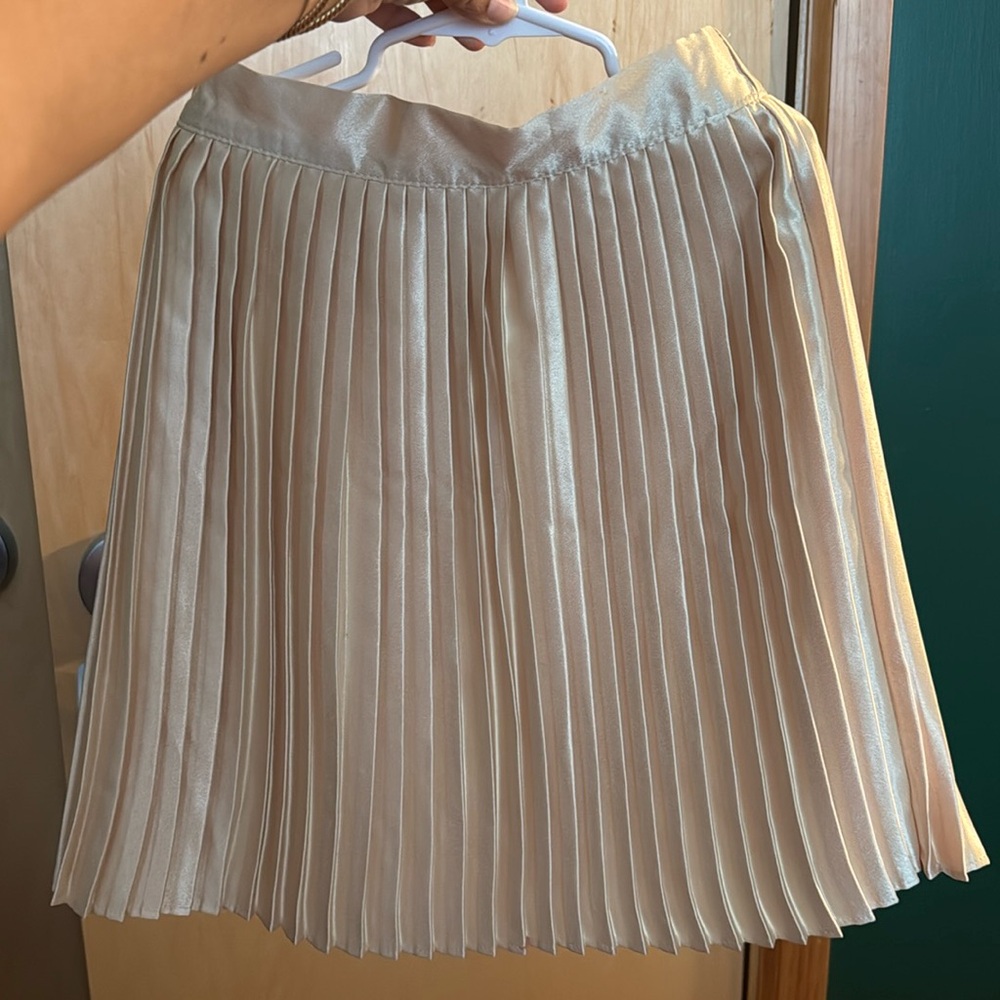 Janie & Jack Gold Pleated Skirt size 6